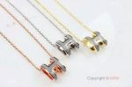 New Style Replica Hermes Clic H Pendant / Gray Enamel